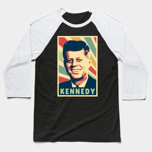 John F Kennedy Vintage Colors Baseball T-Shirt